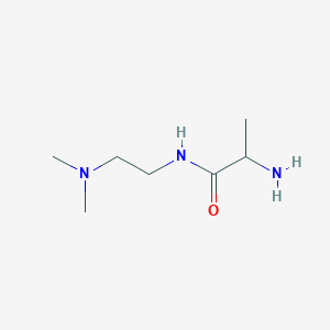 molecular formula C7H17N3O B13643424 2-amino-N-(2-dimethylaminoethyl)propanamide CAS No. 71274-83-4