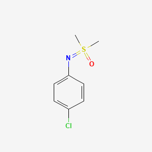 molecular formula C8H10ClNOS B13643474 1-Chloro-4-{[dimethyl(oxo)-lambda~6~-sulfanylidene]amino}benzene CAS No. 56157-98-3