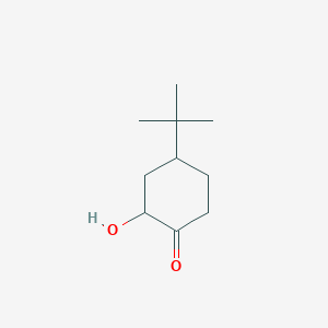 molecular formula C10H18O2 B13643488 Cyclohexanone, 4-(1,1-dimethylethyl)-2-hydroxy- CAS No. 46059-83-0