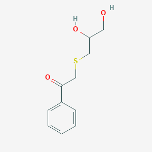 2-((2,3-Dihydroxypropyl)thio)-1-phenylethan-1-one