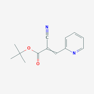 Tert-butyl 2-cyano-3-pyridin-2-ylprop-2-enoate