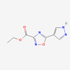 Ethyl 5-(1h-pyrazol-4-yl)-1,2,4-oxadiazole-3-carboxylate