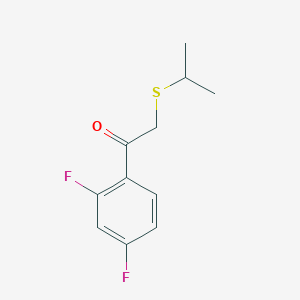 1-(2,4-Difluorophenyl)-2-(isopropylthio)ethan-1-one