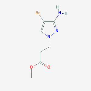 Methyl 3-(3-amino-4-bromo-1h-pyrazol-1-yl)propanoate