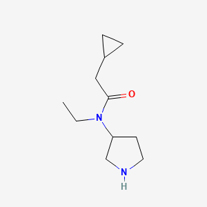 2-Cyclopropyl-N-ethyl-N-(pyrrolidin-3-yl)acetamide