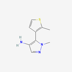 1-Methyl-5-(2-methylthiophen-3-yl)-1h-pyrazol-4-amine