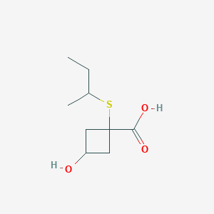 1-(Sec-butylthio)-3-hydroxycyclobutane-1-carboxylic acid