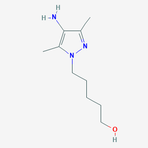 5-(4-Amino-3,5-dimethyl-1h-pyrazol-1-yl)pentan-1-ol