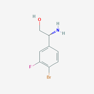 (2R)-2-Amino-2-(4-bromo-3-fluorophenyl)ethan-1-OL