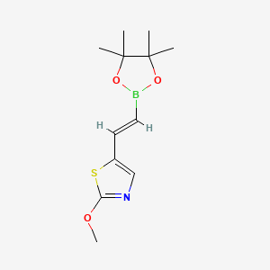 2-Methoxy-5-[2-(tetramethyl-1,3,2-dioxaborolan-2-yl)ethenyl]-1,3-thiazole