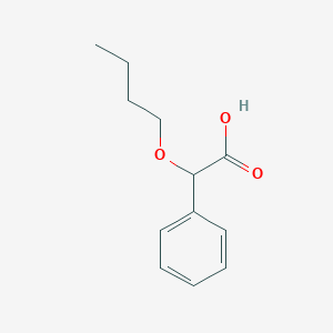 molecular formula C12H16O3 B13643889 2-Butoxy-2-phenylacetic acid 