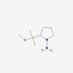 2-(2-Methoxypropan-2-yl)pyrrolidin-1-amine