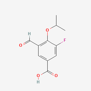 3-Fluoro-5-formyl-4-isopropoxybenzoic acid