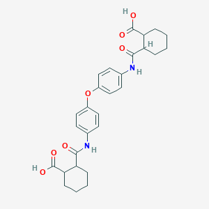 2-({4-[4-({[2-Carboxycyclohexyl]carbonyl}amino)phenoxy]anilino}carbonyl)cyclohexanecarboxylic acid