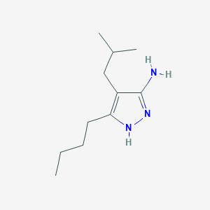 3-Butyl-4-isobutyl-1h-pyrazol-5-amine