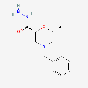 Rac-(2r,6r)-4-benzyl-6-methylmorpholine-2-carbohydrazide