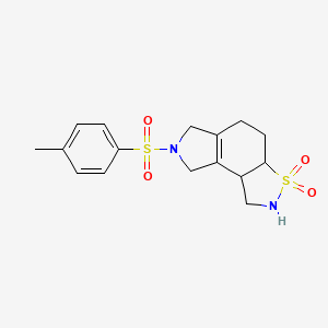 7-(4-Methylphenyl)sulfonyl-1,2,3a,4,5,6,8,8b-octahydropyrrolo[3,4-e][1,2]benzothiazole 3,3-dioxide