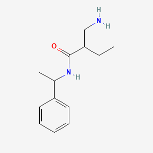 2-(aminomethyl)-N-(1-phenylethyl)butanamide