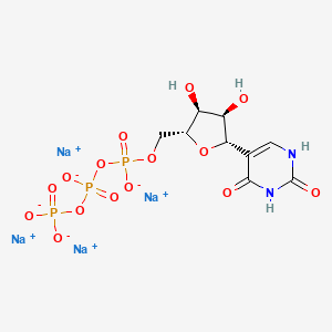 Sodium ((2R,3S,4R,5S)-5-(2,4-dioxo-1,2,3,4-tetrahydropyrimidin-5-yl)-3,4-dihydroxytetrahydrofuran-2-yl)methyl triphosphate