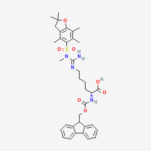 molecular formula C36H44N4O7S B13644074 Fmoc-D-HomoArg(Me,pbf)-OH 