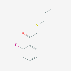 1-(2-Fluorophenyl)-2-(propylthio)ethan-1-one