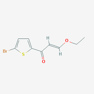 molecular formula C9H9BrO2S B13644136 1-(5-Bromothiophen-2-yl)-3-ethoxyprop-2-en-1-one 