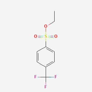 molecular formula C9H9F3O3S B13644138 Ethyl 4-(trifluoromethyl)benzenesulfonate 