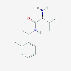 molecular formula C14H22N2O B13644164 (2r)-2-Amino-3-methyl-N-(1-(o-tolyl)ethyl)butanamide 