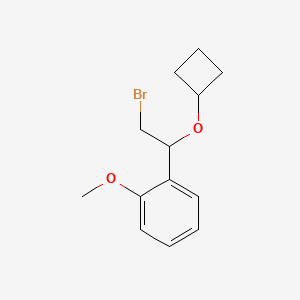 1-(2-Bromo-1-cyclobutoxyethyl)-2-methoxybenzene