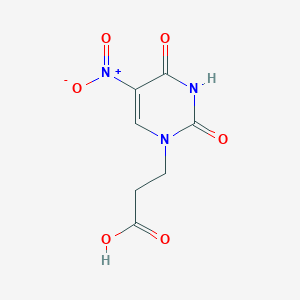 molecular formula C7H7N3O6 B13644205 3-(5-Nitro-2,4-dioxo-3,4-dihydropyrimidin-1(2h)-yl)propanoic acid CAS No. 2950-86-9