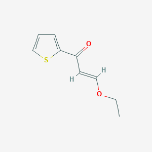 molecular formula C9H10O2S B13644221 3-Ethoxy-1-(thiophen-2-yl)prop-2-en-1-one 