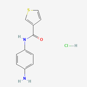 N-(4-aminophenyl)thiophene-3-carboxamide hydrochloride