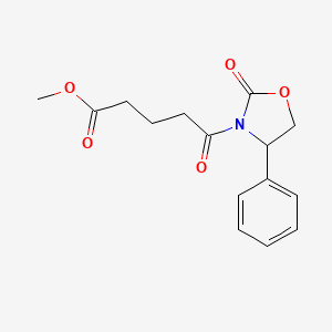 Methyl 5-oxo-5-(2-oxo-4-phenyl-1,3-oxazolidin-3-yl)pentanoate