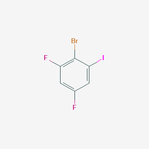 molecular formula C6H2BrF2I B13644270 1-Bromo-2,4-difluoro-6-iodobenzene 