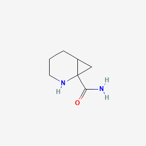 molecular formula C7H12N2O B13644317 2-Azabicyclo[4.1.0]heptane-1-carboxamide 