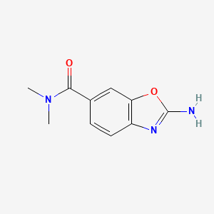 molecular formula C10H11N3O2 B13644393 2-amino-N,N-dimethyl-1,3-benzoxazole-6-carboxamide 