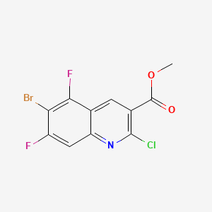 Methyl 6-bromo-2-chloro-5,7-difluoroquinoline-3-carboxylate