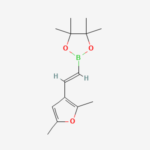 2-[2-(2,5-Dimethylfuran-3-yl)ethenyl]-4,4,5,5-tetramethyl-1,3,2-dioxaborolane