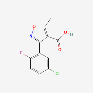 3-(5-Chloro-2-fluorophenyl)-5-methylisoxazole-4-carboxylic acid