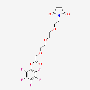 molecular formula C18H16F5NO7 B13644497 perfluorophenyl 2-(2-(2-(2-(2,5-dioxo-2H-pyrrol-1(5H)-yl)ethoxy)ethoxy)ethoxy)acetate 