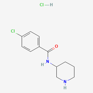 4-Chloro-N-piperidin-3-ylbenzamide;hydrochloride