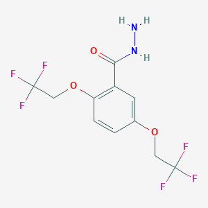 B1364456 2,5-Bis(2,2,2-trifluoroethoxy)benzoic acid hydrazide CAS No. 50778-75-1