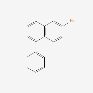 molecular formula C16H11Br B13644567 6-Bromo-1-phenylnaphthalene 