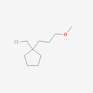 1-(Chloromethyl)-1-(3-methoxypropyl)cyclopentane