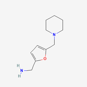 (5-(Piperidin-1-ylmethyl)furan-2-yl)methanamine