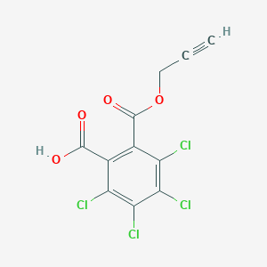 molecular formula C11H4Cl4O4 B1364463 2,3,4,5-Tetrachloro-6-prop-2-ynoxycarbonylbenzoic acid 