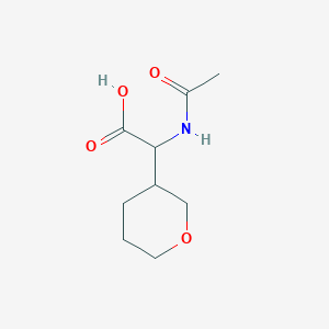 2-Acetamido-2-(tetrahydro-2h-pyran-3-yl)acetic acid