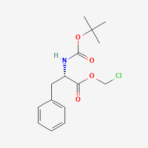 chloromethyl (2S)-2-{[(tert-butoxy)carbonyl]amino}-3-phenylpropanoate