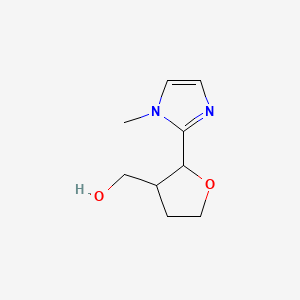 [2-(1-methyl-1H-imidazol-2-yl)oxolan-3-yl]methanol