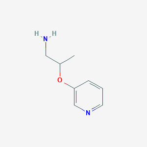molecular formula C8H12N2O B1364470 2-(Pyridin-3-yloxy)propylamine CAS No. 886763-53-7
